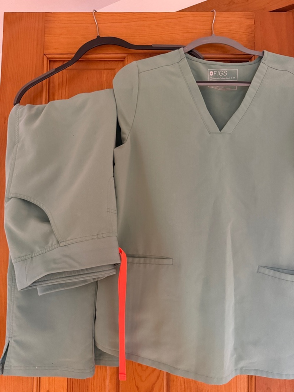 Figs Sage Green Medical Scrub Top and Pants